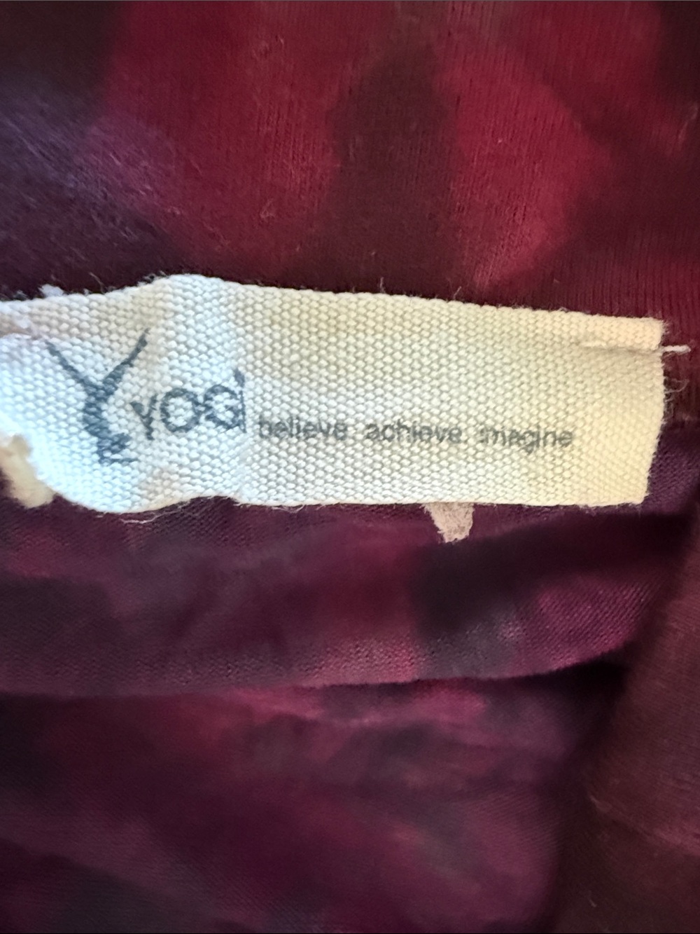 Bohemian Tie-Dye Maxi Skirt in Plum and Black - Picture 7 of 7